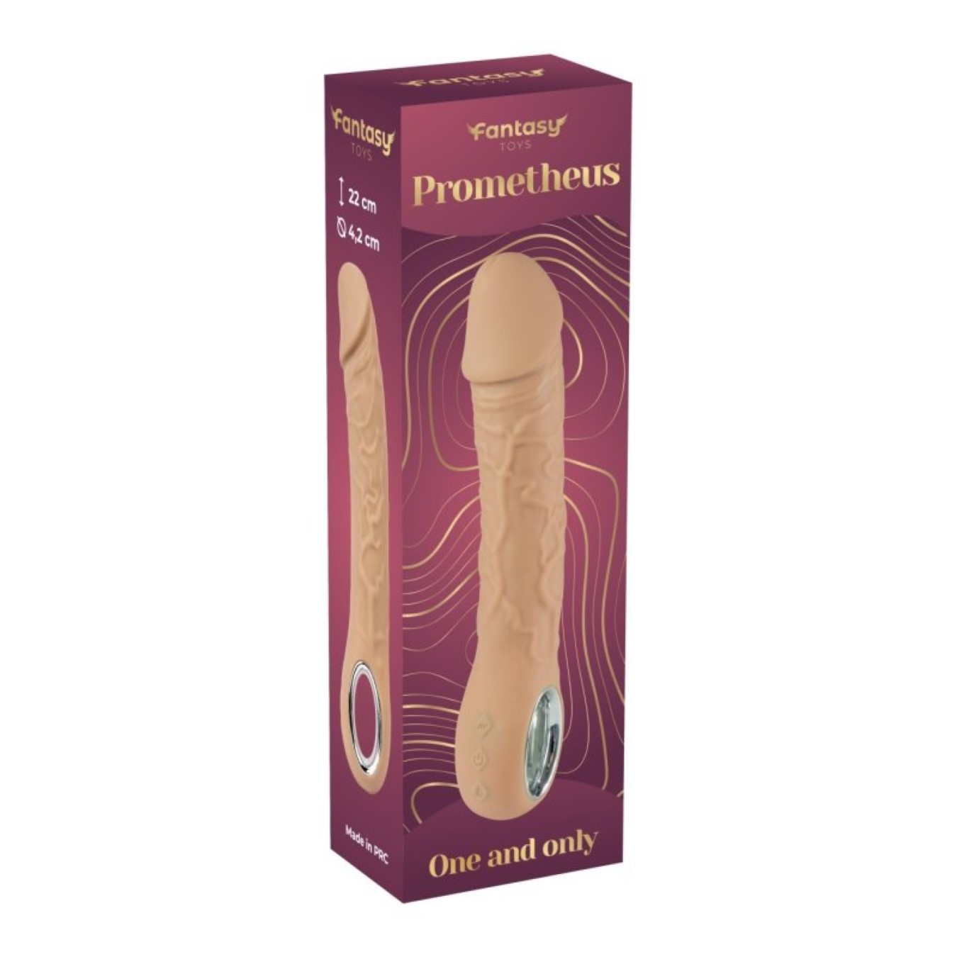Prometheus – Realističan silikonski vibrator sa funkcijom zagrevanja FT001102